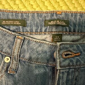 Wild Fable Denim Cargo Pants sz 2R